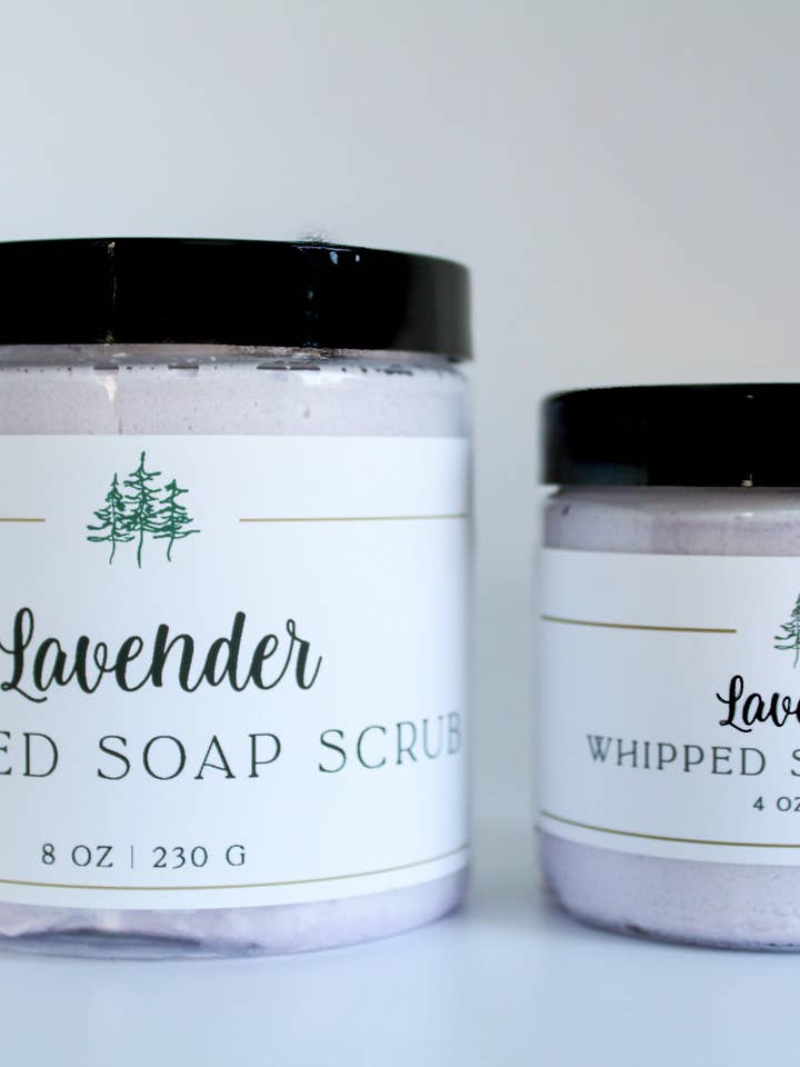 Lavender Whipped Sugar Scrub | Bath and Body for wholesale by White Pine Soap Company