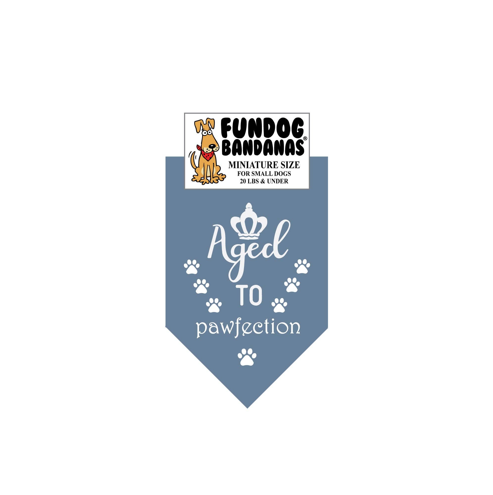 Assorted Colors 5 Pack - Aged to Pawfection Dog Bandanas for wholesale on Faire8