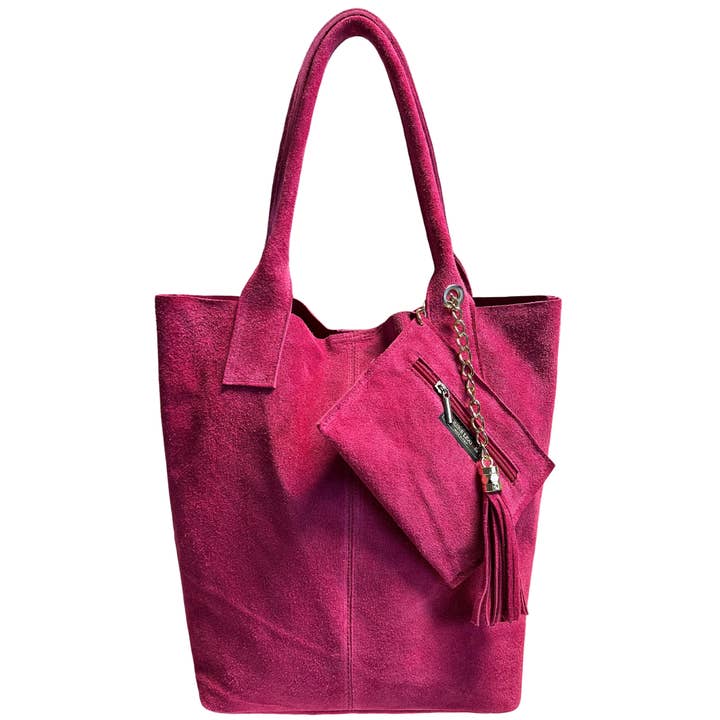 MODARNO - Wholesale Tote bag – Women's - Modarno women's shopping bag in genuine suede leather, co11