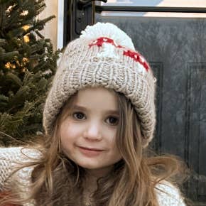 Huggalugs - Wholesale Beanie - Kids - Mushroom Hand Knit Beanie Hat Baby & Kids