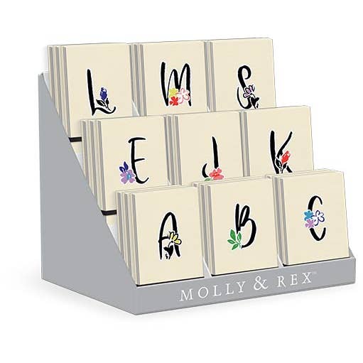 Linen Listpad Prepack-Bold Blooms for wholesale by Punch Studio