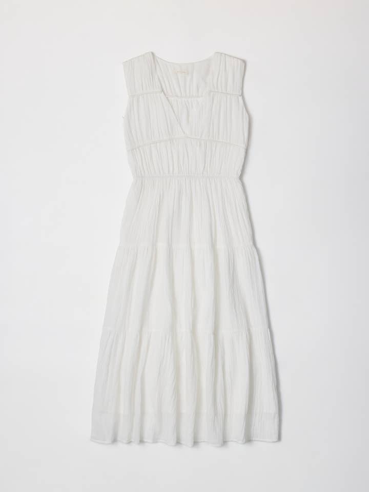 MOD REF - Wholesale Dress - Women's - The Cora Dress | Gathered Neck Midi Dress