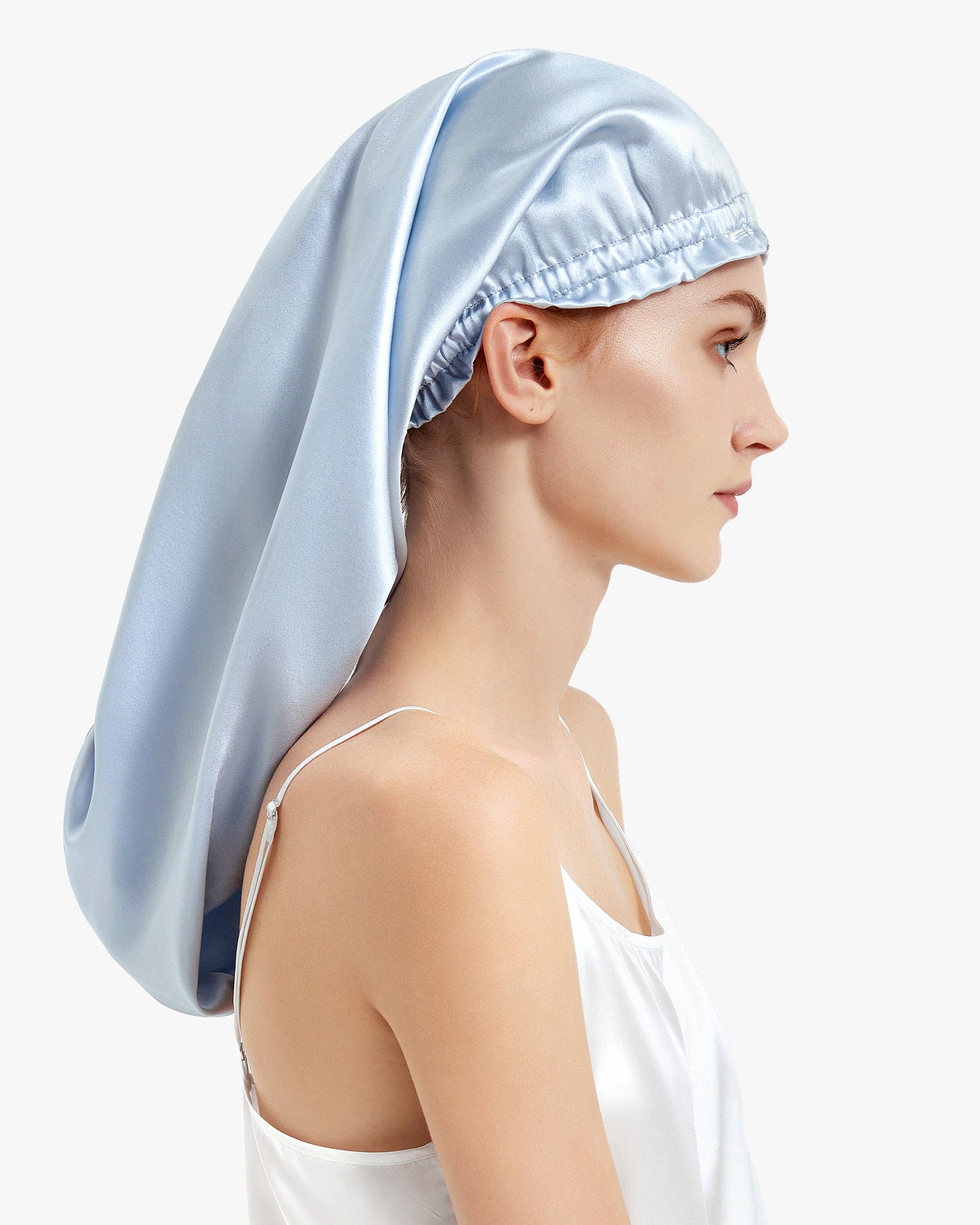 MommeSilk - Wholesale Sleep Cap / Bonnet - Women's - 22 MM - Pure Long Silk Hair Bonnet18
