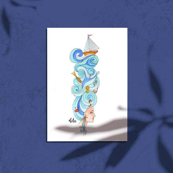 Deta - Wholesale Stationery/Notecard Set - Postcards /Illustrated Cards by Deta//Set of 6 postcards2