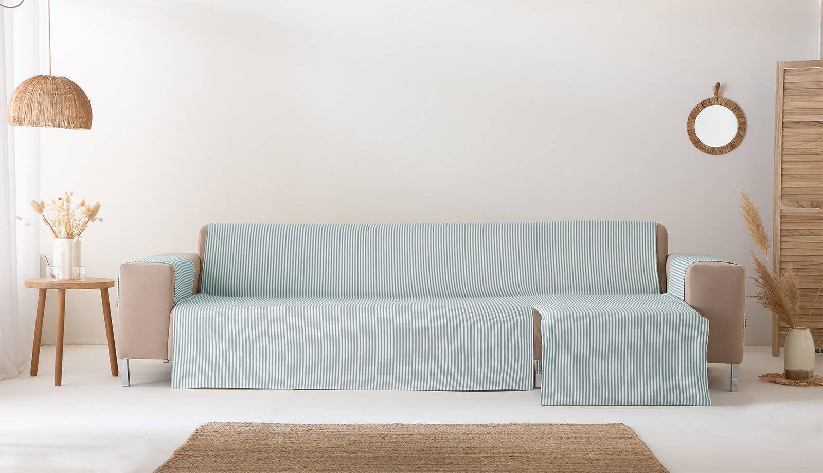 GAMUSI - Wholesale Chair/Sofa Slipcover - Smooth cotton plain sofa cover ALICANTE47