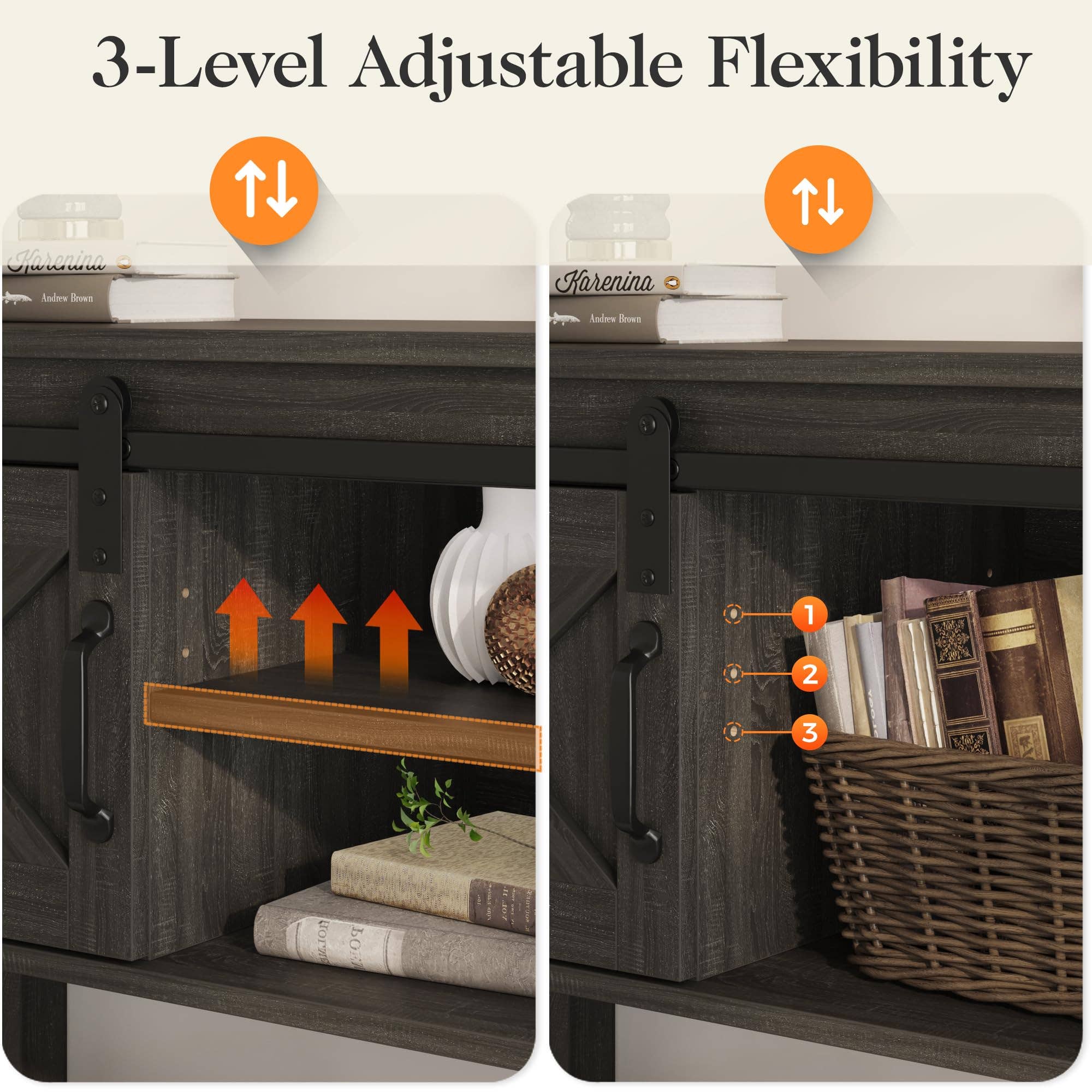 Heynemo - Wholesale Console Table - Farmhouse Entryway Table with Storage, 46" Console Table4