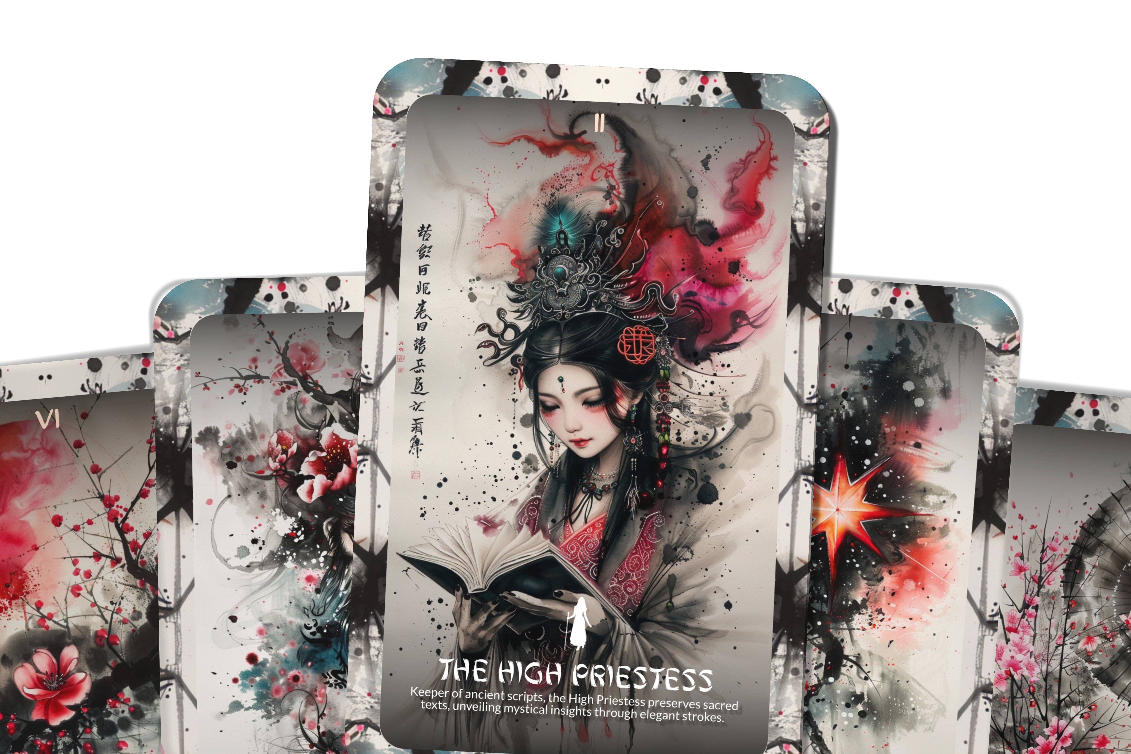 Ibiza Tarot USA - Wholesale Tarot Cards - The Calligraphy Tarot - 22 Major Arcana - A unique spiritual journey - Crafting beauty and wisdom through the elegant art of calligraphy.6