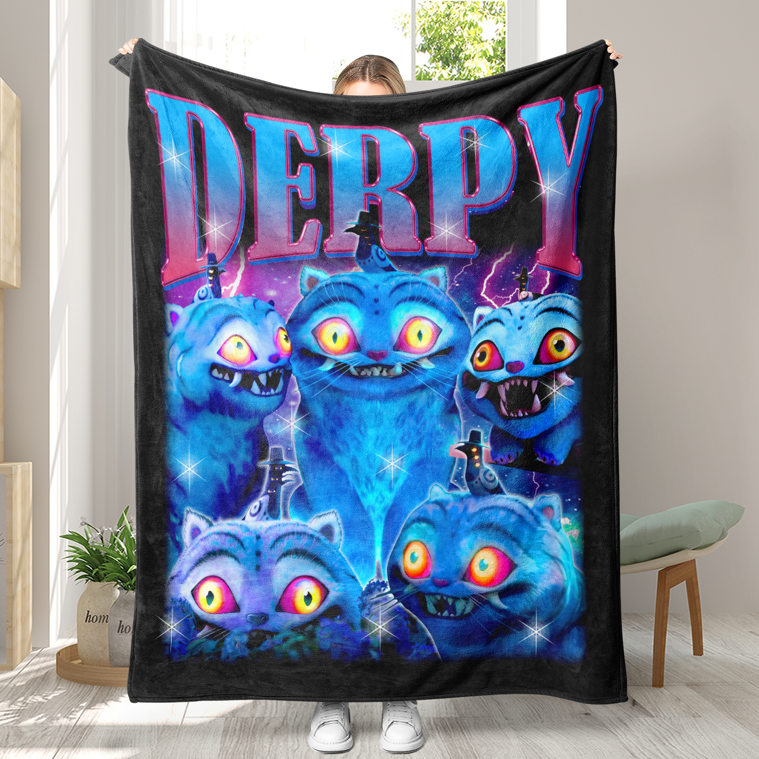 Little Trendy - Vente Plaids - Couverture inspirée par le K-pop KDH en flanelle douce5