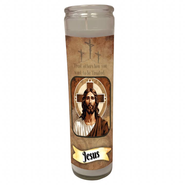 Astral Auras - Wholesale Votive candle - Jesus 8” Jar Candle