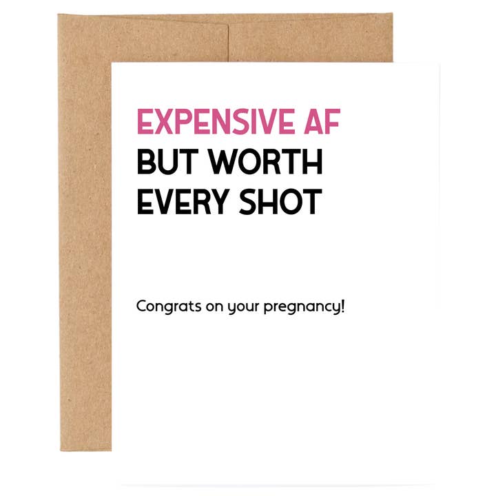 Card: Congrats on Your Pregnancy IVF & Fertility Success Celebration for wholesale by SHEWOLF Designs