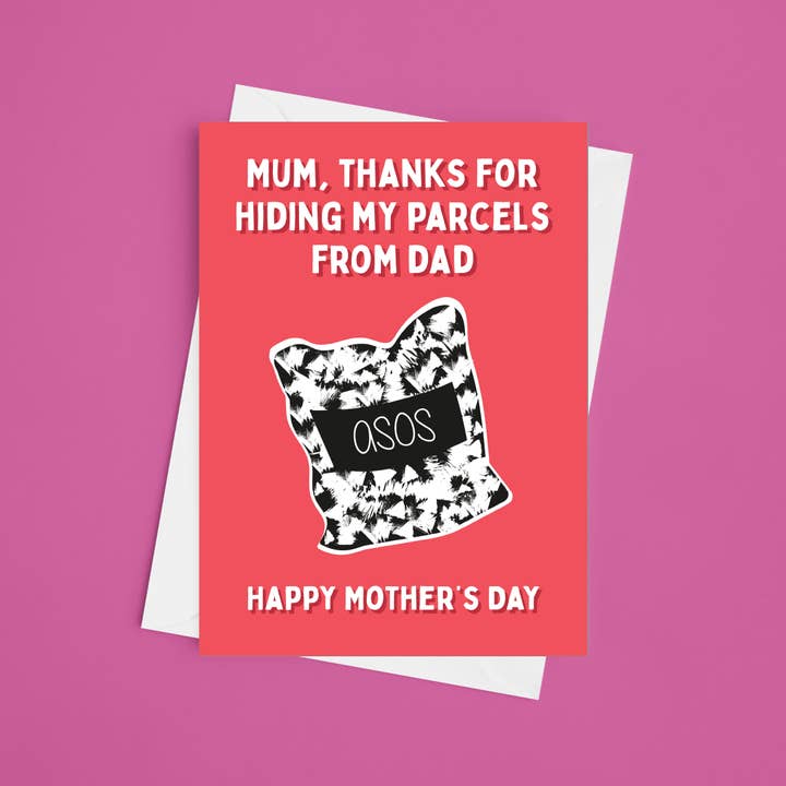 Laura Lonsdale – wholesale Mother’s Day card – ASOS Parcels - 5x7 Mother's Day Card