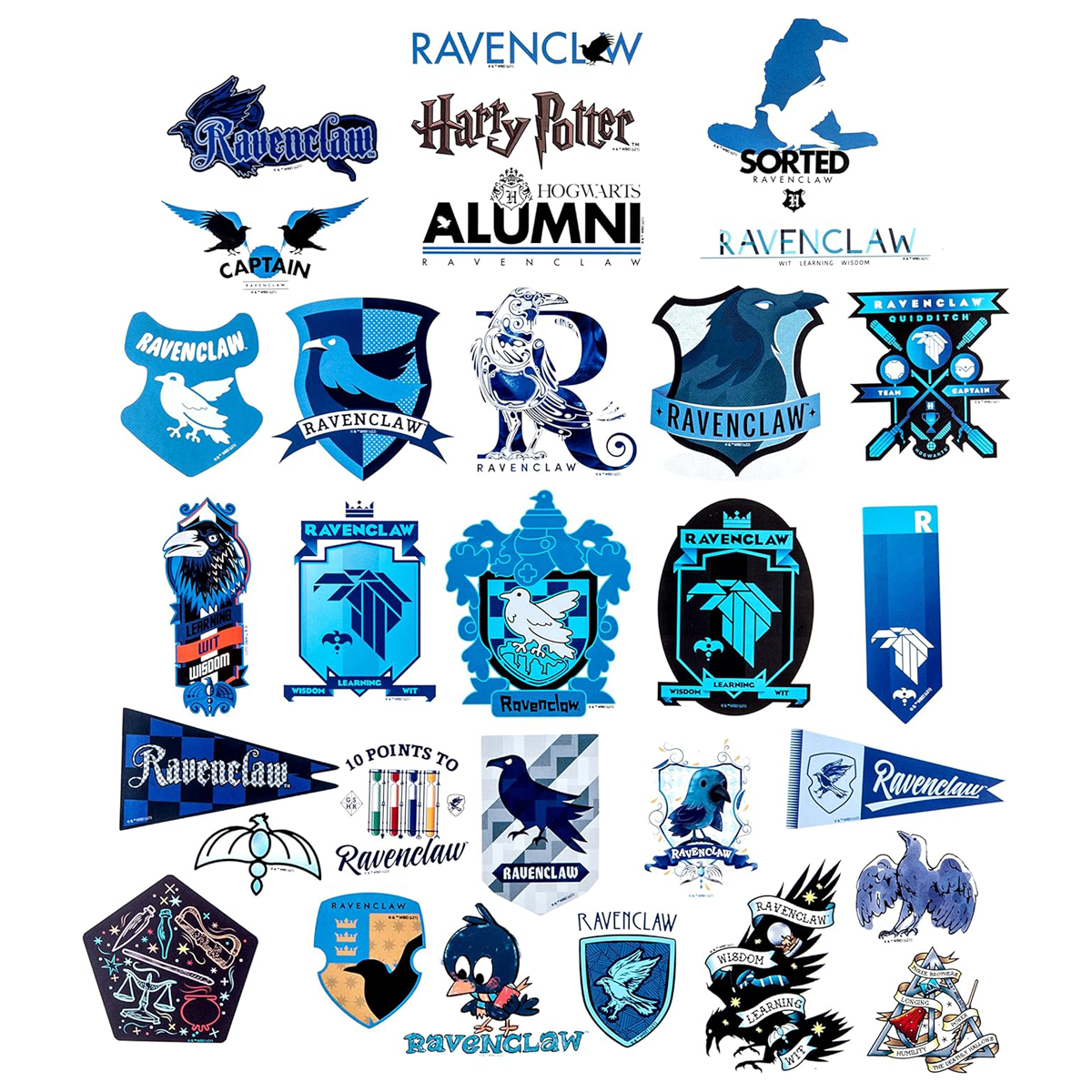 Conquest Journals - Wholesale Sticker - Harry Potter Ravenclaw Decals (60-Pack)5