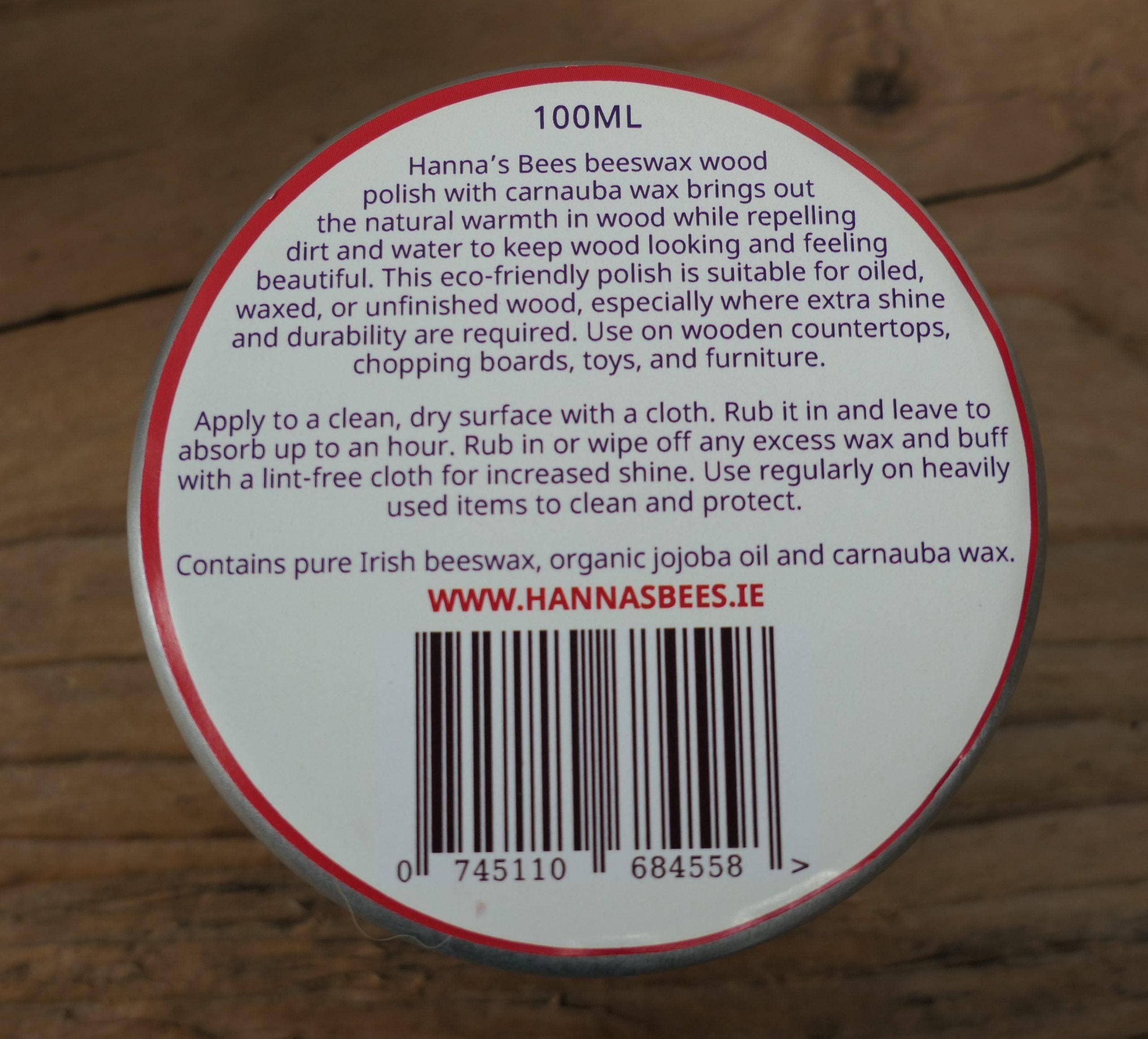 Hanna's Bees - Wholesale Wood Butter - Wood Polish - Beeswax & Carnauba4