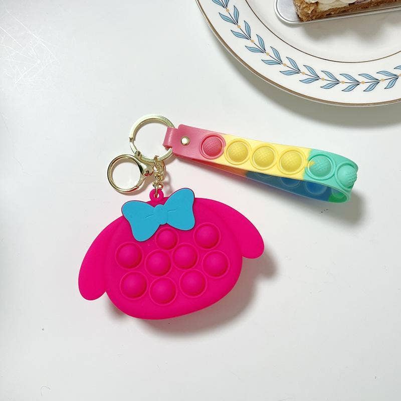 KiddieKickz - Wholesale Keychain - Kids - Small Keychain Coin Purse Spaceman Bear Fingertip Toy16