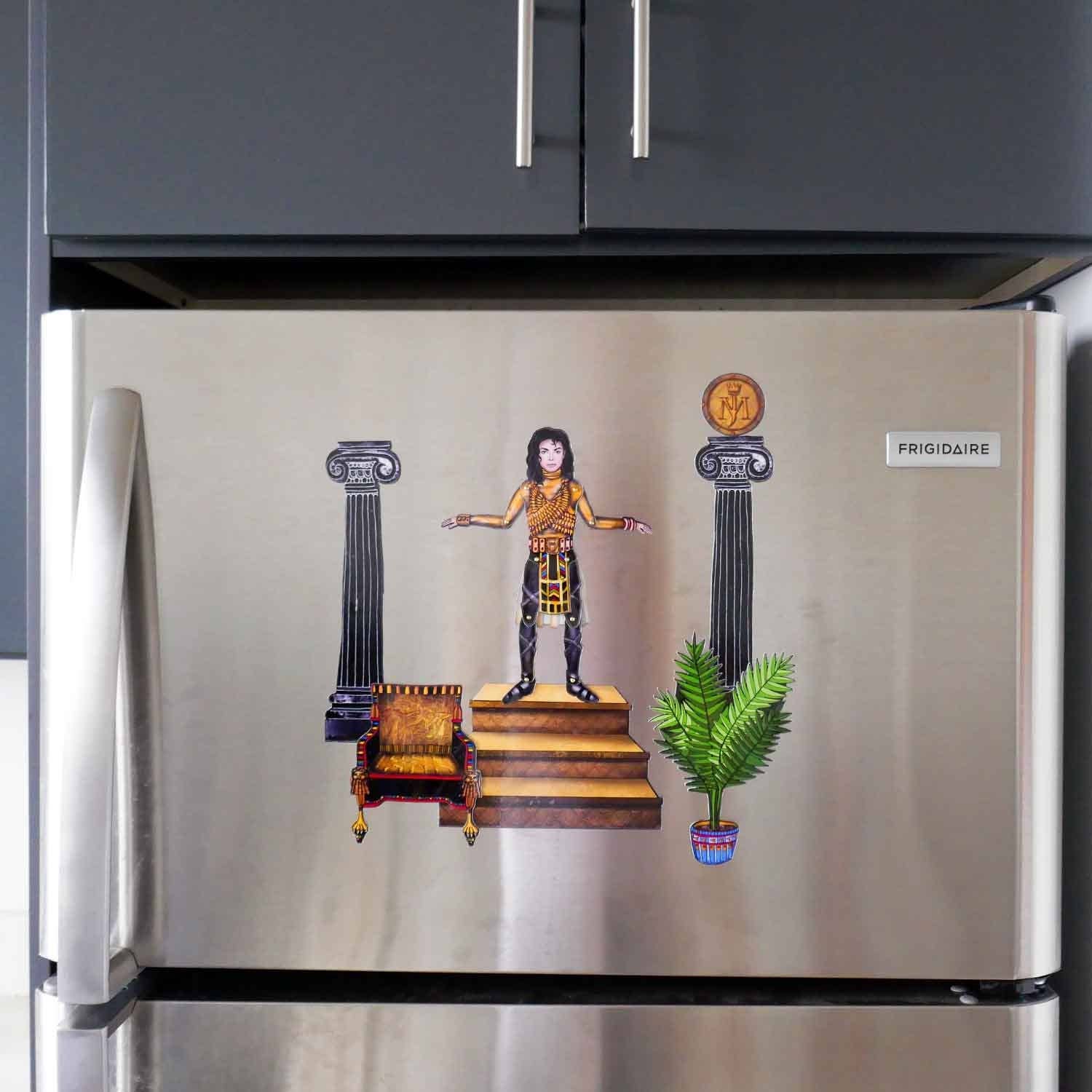 THE PAPER IDOLL – wholesale Magnet – Poserbar kylmagnet eller set Michael Jackson ”Kom ihåg tiden” | Celebrity Paper Doll |Mj | King Of Pop6