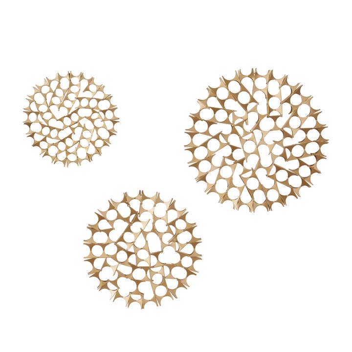 Deco Marché - Wholesale Wall Art Set - Modern Gold Metal Wall Decor Set1