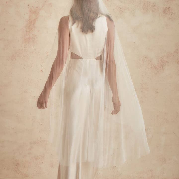 Dove Grey Accessories - Vente Voile – femme - Voile Juliette en tulle de soie Caitlin2