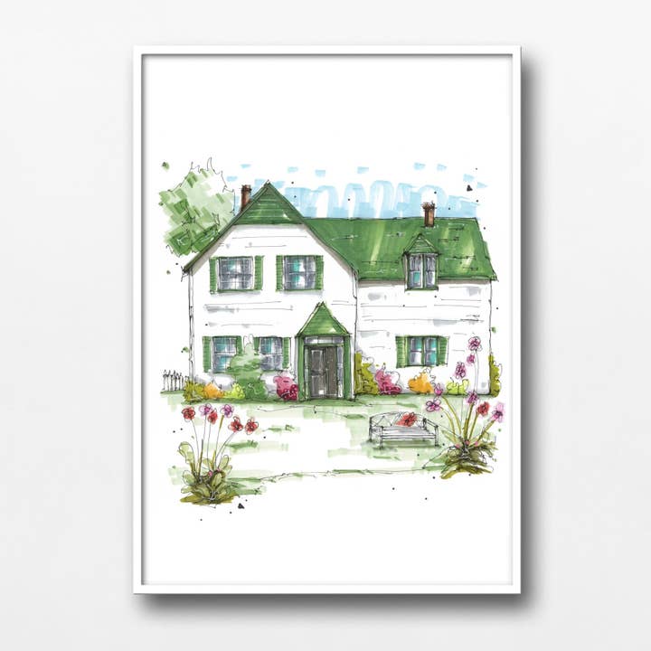 Anne of Green Gables Heritage Place, Prince Edward Island for wholesale by Downtown Sketcher