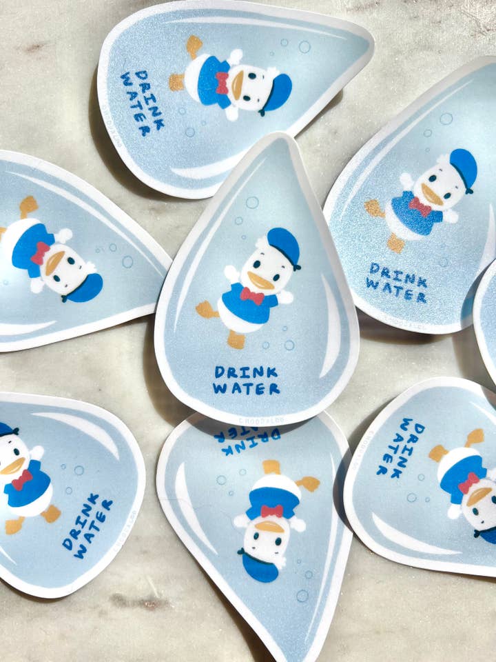 Autocolante de Água para Beber Pato Donald - Adesivo Pato Donald por atacado de Choodaloo