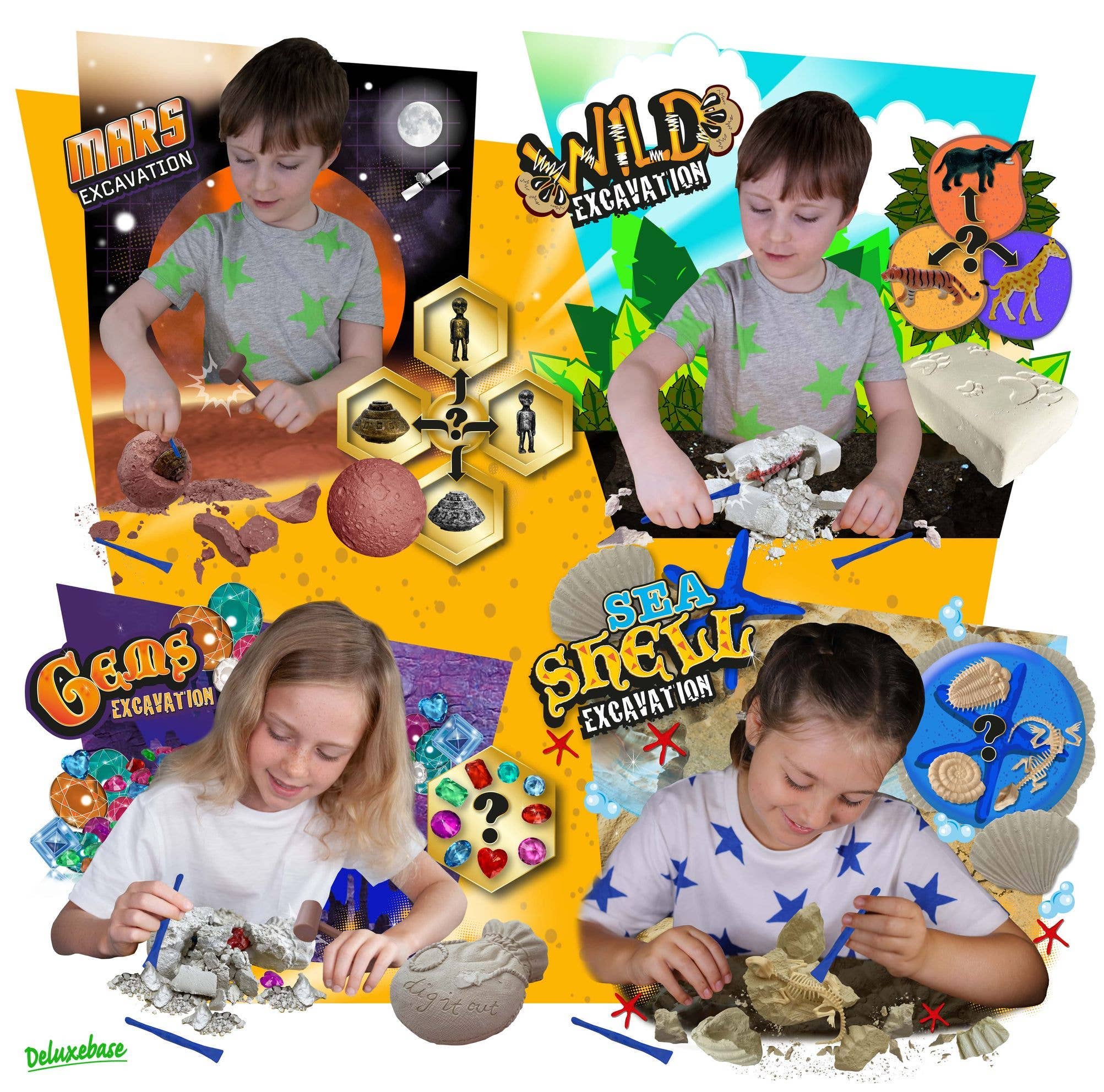 Deluxebase – wholesale Toy set – Kids – Dig & Discover - Wild Excavation Kit2