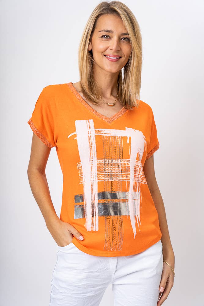 Look Mode Usa - Vendita all'ingrosso Maglietta - Donna - Top donna con stampa a quadri3