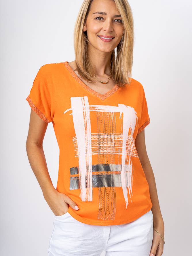 Look Mode Usa - Vendita all'ingrosso Maglietta - Donna - Top donna con stampa a quadri3