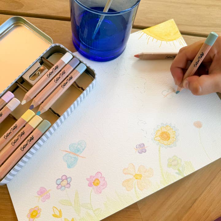 Cotton Twist (USA DUTIES PAID) - Wholesale Colored Pencil - Pastel Mix Watercolour Pencils Set9