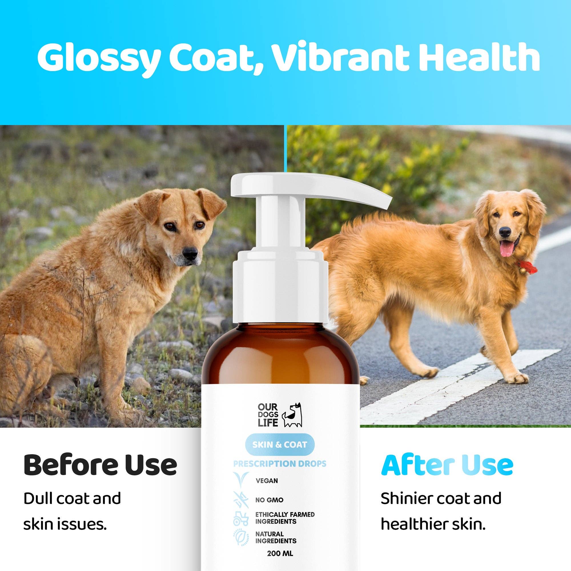 OurPetsLife – wholesale Pet supplement – Dog – Dog Skin & Coat Supplement6