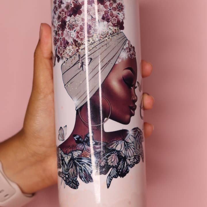 She is strong tumbler for wholesale by BossUp Cosmetics