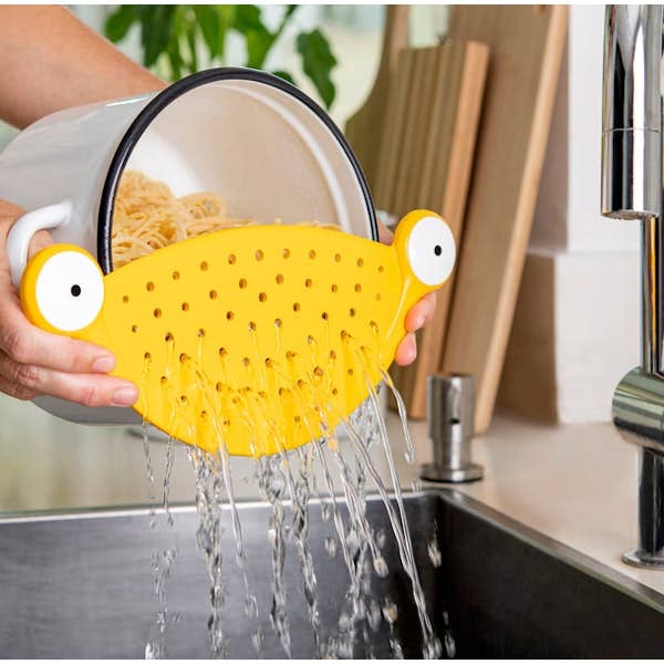 Sixale - Wholesale Kitchen Tool/Gadget - VENTRAY Home Monsters Pasta Strainer, Pot Strainers for Kitchen Gifts, Yellow