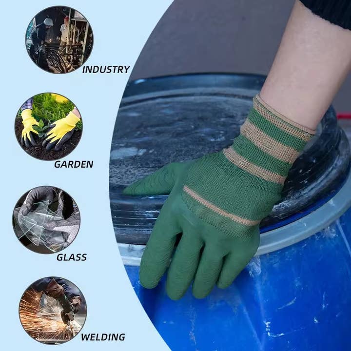 Superior Gloves Expert - Wholesale Gloves - Unisex - 13 Gauge Polyester Foam Latex Coated Work Gloves3