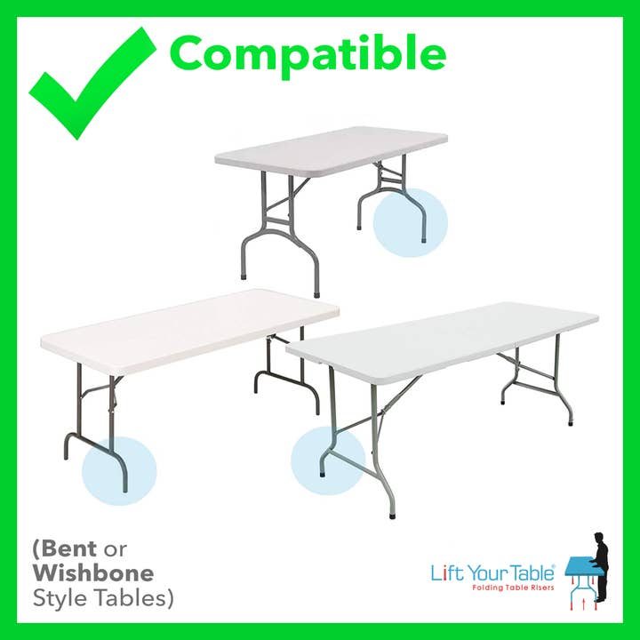 Lift Your Table® folding table risers - Wholesale Desk Riser - Lift Your Table® Standing Desk Kit - Folding Table Riser