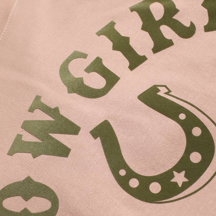 Fashion City - Wholesale Graphic sweatshirt – Unisex - COWGIRL Horseshoe Crewneck Heavyweight Sweatshirt3