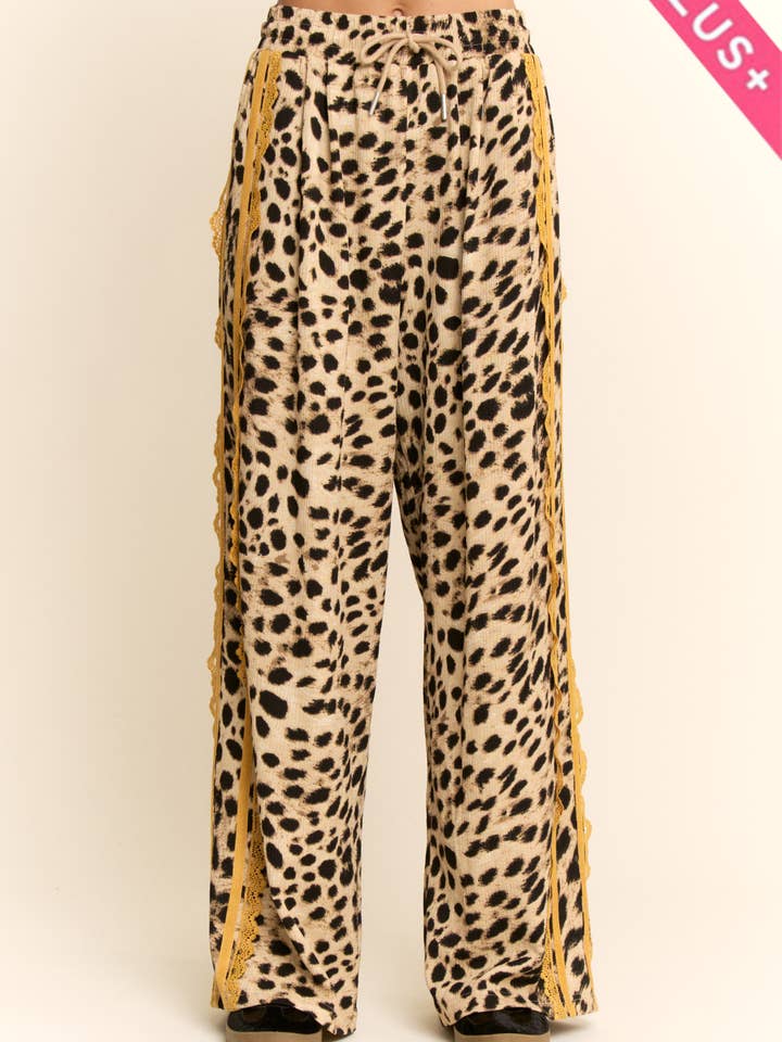 Davi & Dani - Wholesale Pants - Women's - PLUS LACE AND SPORTY RIBBON STRIPES PAIR OF PANTS14