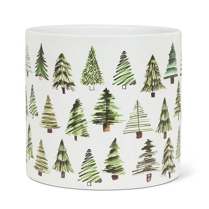 Abbott - Wholesale Plant Pot - Large Green Simple Tree Planter-6.5"D