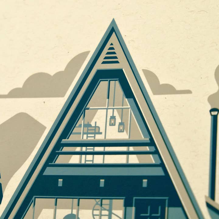 DKNG Studios - Wholesale Art Print - Cascade - 14" x 11" Three-Color Screen Print3