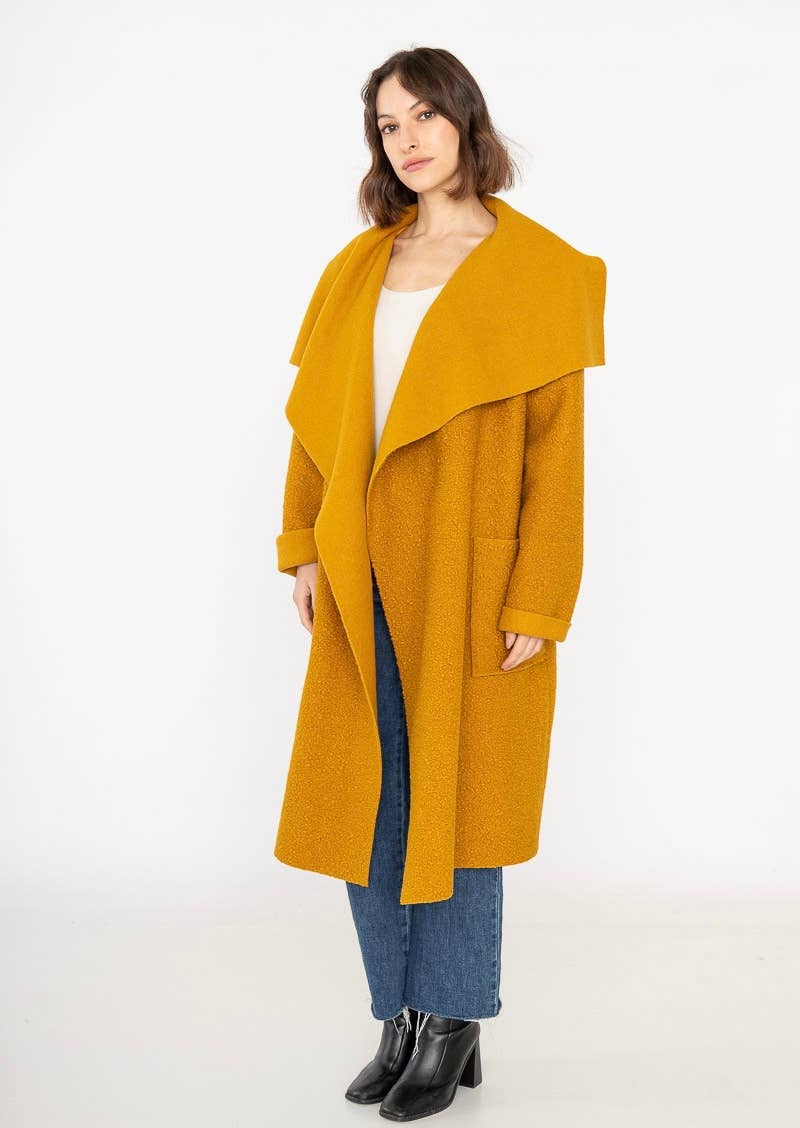 LINEN & COTTON HOUSE - Vente Manteau – femme - VESTE BOUCLETTE MATIERE RESPONSABLE + SIZE  35122 89