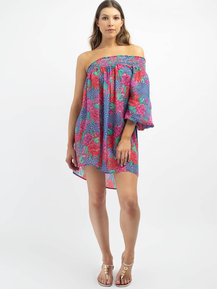 Cabana Geo Flower Dress for wholesale by MY HAPPY CABAÑA