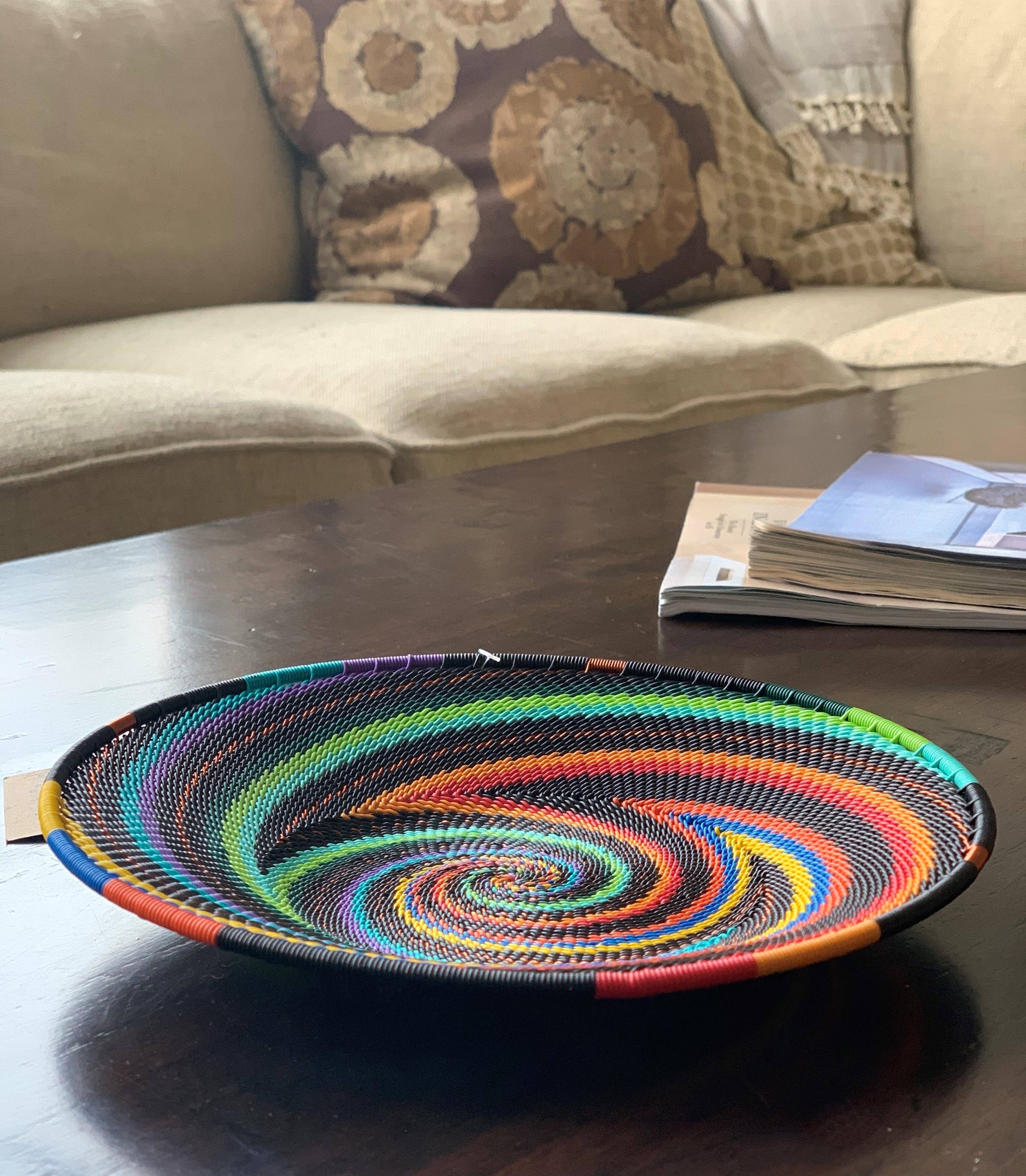 Bridge for Africa - Wholesale Decorative Plate/Dish/Bowl - TW Collection - African Rainbow8