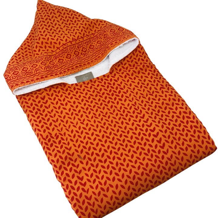 Sudadera con capucha Amita naranja/roja para venta al por mayor de LINDA HERING