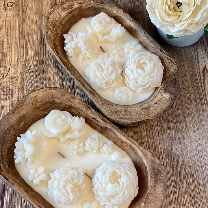 Crazy About Candles - Wholesale Jar/Filled Candle - Botanical Garden • Scented Dough Bowl Candle