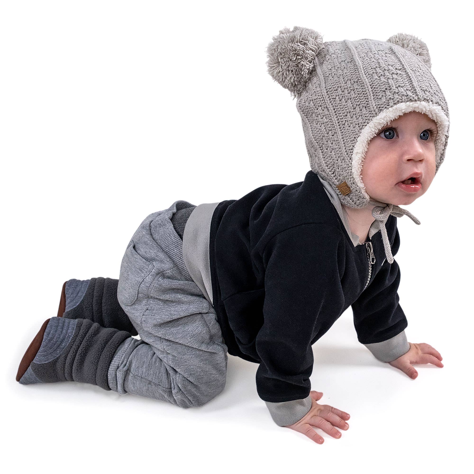Jan & Jul - Vente Bonnet – enfant - Grey Bear | Bonnets en tricot2