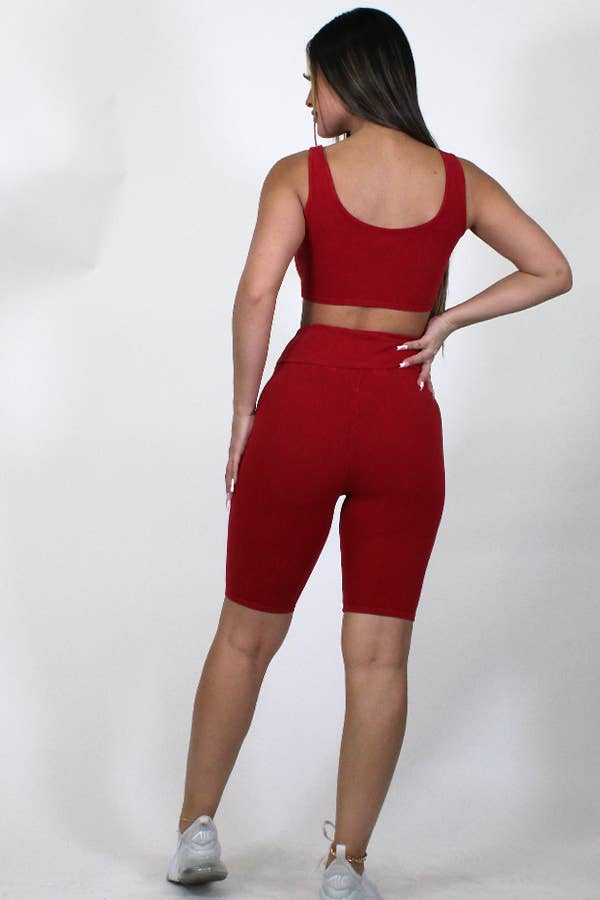 Junie – Großhandel Loungewear-Set – Damen – Mineralgewaschenes Tanktop und Biker Short Set27