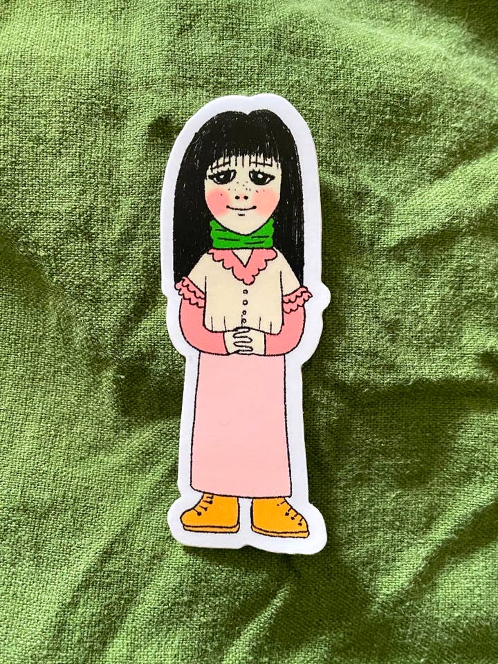 Jenny Sticker for wholesale by Hailey McLaughlin Illustrations
