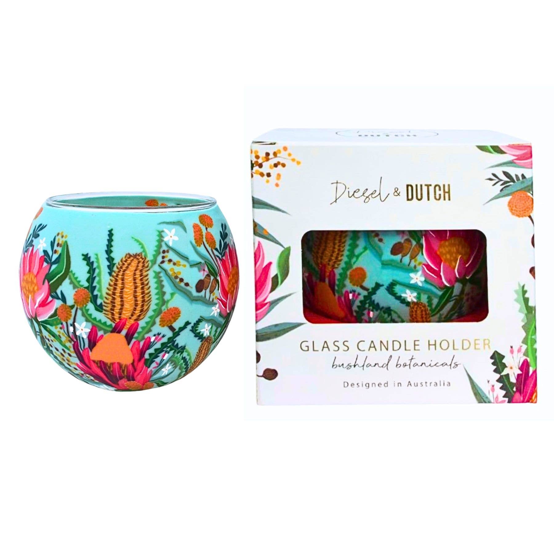 Diesel & Dutch – wholesale Tea light candles – Bushland Botanical Tealight Candle Holder3