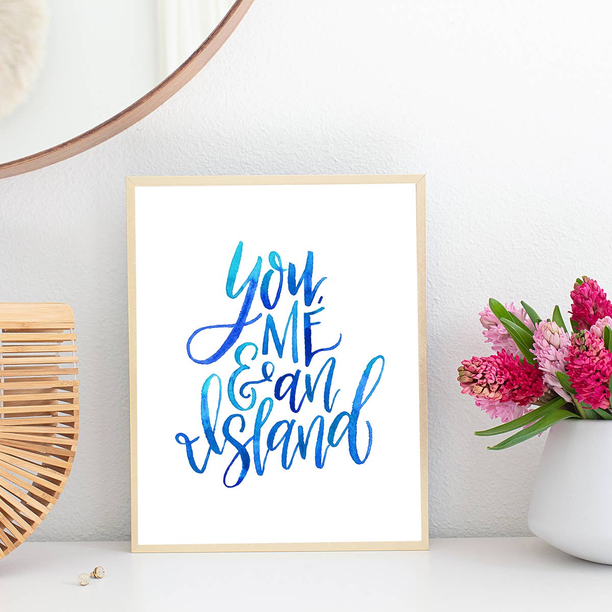 Selena Ashley Designs - Wholesale Art Print - You, Me & an Island1