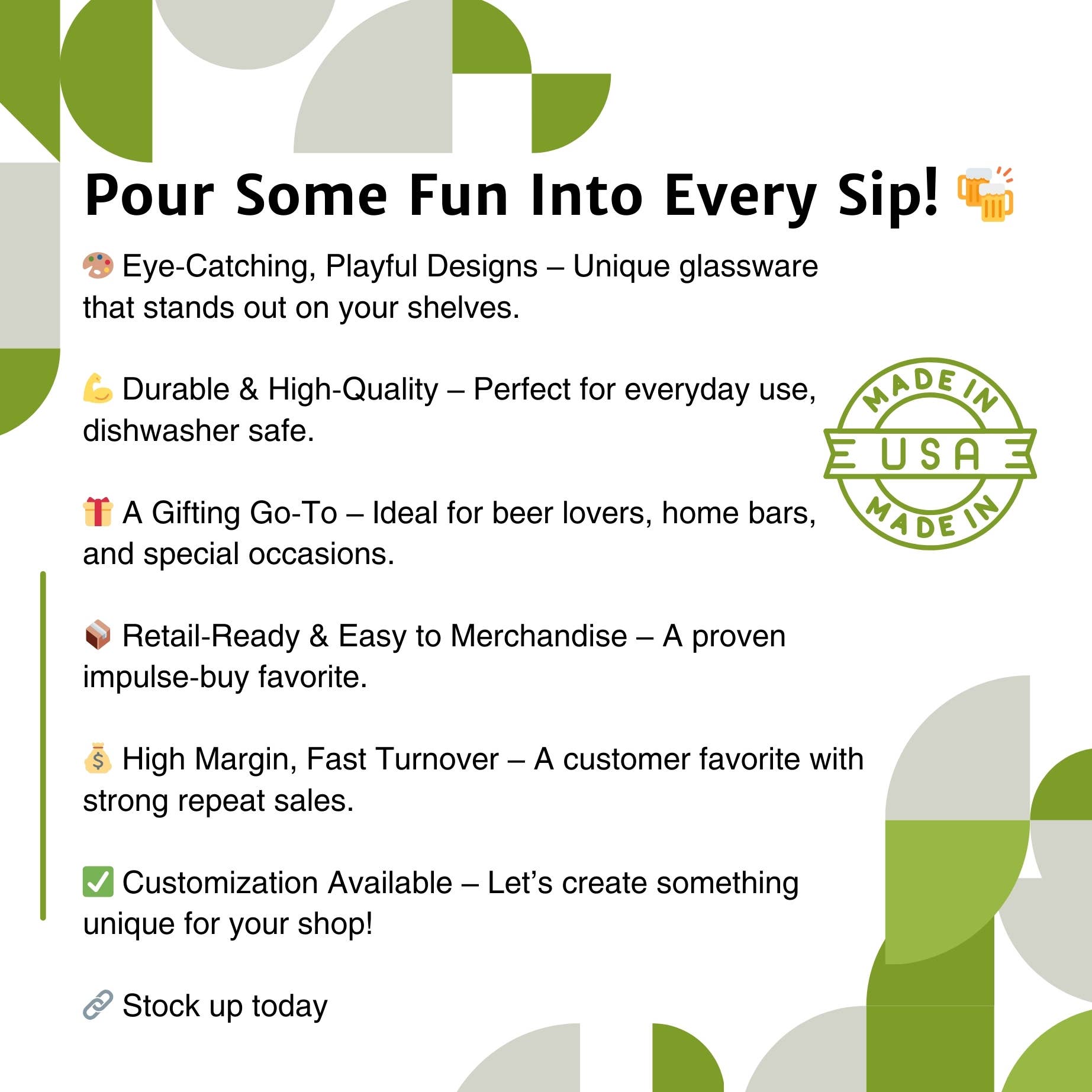 Two Little Fruits - Wholesale Beer Glass/Mug - Drinkware | Pint Glass | Cocktail Glass | Frog Glass5