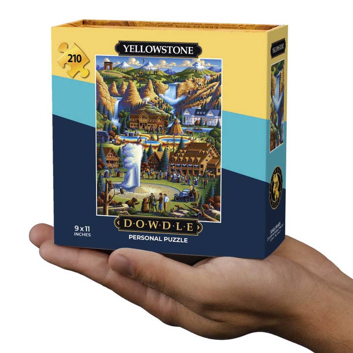 Yellowstone National Park - Personal Puzzle - 210 Piece for wholesale by Boardwalk Puzzle Company