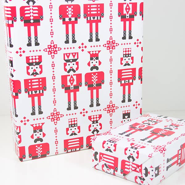 Nutcracker gavepapir for engroshandel hos Bow & Hummingbird