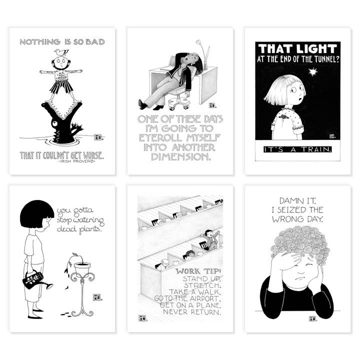 Sarcasm Therapy Postcards for wholesale by Mary Engelbreit Studios